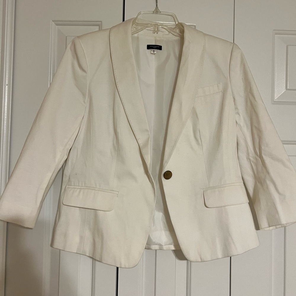 White Ann Taylor blazer
